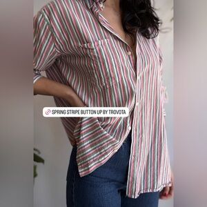 Trovata Birds of Paradise Grace Classic Shirt  Small